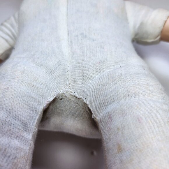 Ice Cream Doll with Cone Vintage 80s Plaid Jacket Matching Pants Pink Hair 14" - Picture 8 of 12